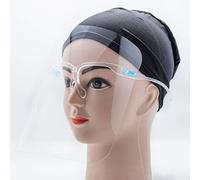 sb Plastic Transparent Face Visor Resistant, Full Face Protective Shield Visor, Face Shield Wearing Glasses Face Visor Transparent Anti-Fog Film Protect Eyes and Face Safety (10 Pack)
