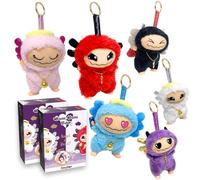 #sbabam Bum Bum Boo Surprise Plush Toy Angel or Devil Funny Box with 2 Characters Tinkerbell Keyring Age 3+