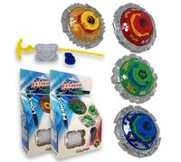 Sbabam Extreme Blade Children's Spinning Top with Metal Effect, Pack of 2 Different Sets - Fast and Precise Spinners with Metallic Effect for Challenges with Friends, Gadgets and Games for Children