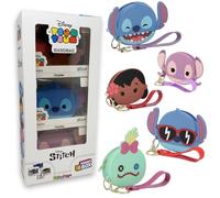 #sbabam FUNNY BOX Disney Tsum Tsum Hand Bag Stitch, 3 Pieces, Birthday Gadget with Sticker and Strap for Attaching to Backpack, Soft Girl Bag