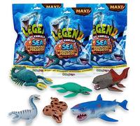 #sbabam FUNNY BOX Legend of Animals, Sea Prehistoric Predator, Newsstand Games for Children, Animals Toy for Children, Pack of 3, Extendible Prehistoric Marine Animals, Ideal for Child Gift