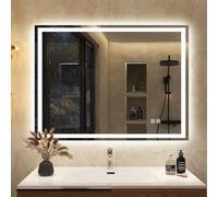 S'bagno 600x800mm Frameless Bathroom Mirror with LED Lights