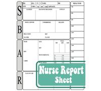 SBAR Nurse Report Sheet Notebook: Nurse Brain Sheet: Advanced Assessment Report Of The Icu Patient, Great Nursing Student Appreciation Journal Gift(Size 8.5" x 11" inch, 110 Pages).