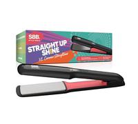 SBB Straight Up Shine XL Ceramic Hair Straighteners - Extra Wide Ceramic Plates for Styling, Straightening - Ultra Fast Heat, Variable Settings, Auto Shut Off, Infused with Macadamia & Argan Oil