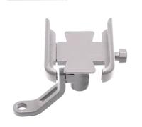 SBBLINWU Motorbike Phone Mount Compatible With Kymco For Xciting 125 250 300 350 400 500 For K-XCT Motorcycle Handlebar Rearview Mirror Mobile Phone Holder GPS Stand Bracket(Silver,Mirror Holde)
