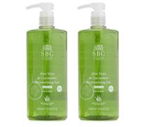 SBC Aloe Vera & Cucumber Moisturising Gel Supersize 1000ml Duo