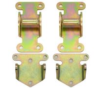 SBC/BBC Solid Steel Motor Mount Engine Bracket Kit for Chevy V8 283 327 350 400 Small & Big Block Chevy Engines Off Road Racing Frame Mount