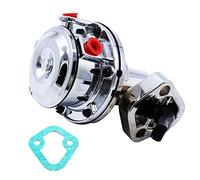 SBC Chrome Mechanical Fuel Pump 6 PSI 1/4” NPT Inlet/Outlet for Chevy SB 262-400,V8 Engine
