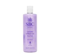 SBC Skincare Lavender & Water Lily Body Wash - 500ml | Cleansing Shower Gel For The Family | Vegan Friendly Body Wash | Relaxing Lavender Oil Shower Gel