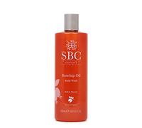 SBC Skincare Rosehip Oil Body Wash 500ml, Anti-Ageing Bath and Shower Body Wash with Rosehip Oil and Vitamins A, C and E, Delicate Scent