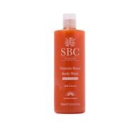 SBC Skincare Vitamin Boost Body Wash - SLS-Free Cleanser With Pro-Vitamin B5, Vitamins C & E, Frankincense & Antioxidant Extracts To Hydrate, Brighten & Revitalise Skin, Vegan & Cruelty-Free, 500 mL