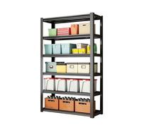 SBCGFY 3 4 5 6 Tier Steel Storage Rack, Heavy Duty Garage Shelving, Tool Utility Shelves, Adjustable Storage Shelves For Kitchen Closet Laundry Room,6tier-L40xW30cm 15.7