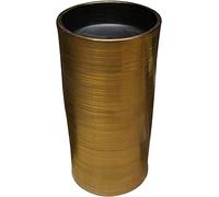 SBCGFY Ceramic Bathroom Sink Bathroom Vanity And Basin Sink, 16" Cylindrical Freestanding Bathroom Sink Cabinet, Elegant One Piece Pedestal Sink, Ceramic Washbasin, Bathroom Fin,