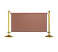 SBCGFY Crowd Control Barriers Stanchions, Aluminum Alloy Image Customization Not Enter Belt, Sidewalk Sign Heavy Duty Sign Poster For Sales Office Mall Bank,A-gold-160X105cm