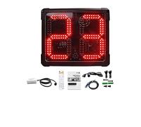 SBCGFY Digital Scoreboard, Electronic Basketball Scoreboard Red Led Aluminum Alloy Waterpolo 30 Seconds Shot Clock Scoreboard Stopwatch Digital Scoreboard For Basketball,Suit A-1