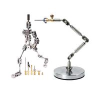 SBCGFY DIY Stop Motion Armature Kits,with 12Cm-18CM Metal Puppet Figure for Character Design Creation,Articulated Humanoid Skeleton(12cm)