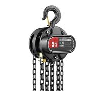 SBCGFY Electric Hoists Lifting Tool Anticorrosion Chain Hoist 1/1.5/3/5/10 Ton Manual Operated Crane Antirust Anticorrosion Hand Hoist For Lifting (6M 5Ton),6M5Ton