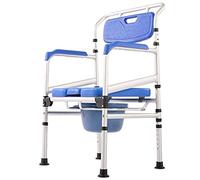 SBCGFY Folding Bedside Shower Chair, Portable Mobile Elderly Toilet With And Backrest, Multifunctional Shower Chair For Disabled Adults