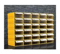 SBCGFY Garage Storage Bins, Drawer Type Screw Box Warehouse Shelf Material Box Hardware Accessory Storage Box Storage Bins Parts Rack Tools For Men Tools Gift,Yellow-900X95X300Mm