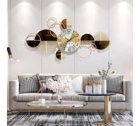 SBCGFY Large Wall Clock Metal Decorative Big Clocks, Wall Clock For, Decorative, 3D Creative Art Dials Handmade Nature Home Art Decoration, For,D,Horizontal-One Size