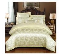 SBCGFY Luxury Bedding Sets Silk Cotton Jacquard Queen/King Size Duvet Cover Set Wedding Bedclothes Bed Linen Quilt Cover,Cotton Duvet, Zq-11042,C-King