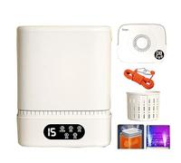 SBCWH Fully Automatic Portable Washing Machine, Mini Washer and Spin Dryer, Suitable for Home, Business, Travel, College Room, RV, Apartment, Blue Light, Lightweight and Easy to Carry (Color : A)