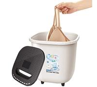 SBCWH Portable Washing Machine, Mini Washing Machine,Small Washer for Baby Clothes, Underwear, Apartment, Dorm, Camping, RV Travel laundry, Blue Light, Lightweight and Easy to Carry (Color : Bianco)