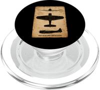 SBD Dauntless Dive Bomber Vintage WW2 Aircraft Silhouette PopSockets PopGrip for MagSafe