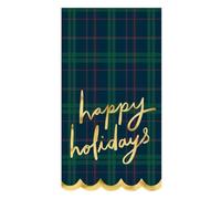 SBDS 20-Count 3-Ply Paper Guest Napkins, 7.75” x 4.25”, Happy Holidays