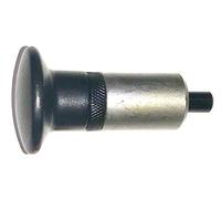 SBDs 'POP' Pull Pin 3/8" Diameter Spring Loaded Steel Plunger 1" Diameter x 1-1/2" Length Weld ON Steel Barrel | | Jumbo Round Hard Plastic Knob | Knurled Round Nut