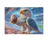 Sberbank Eagle on Football Field 300 Pieces Premium Jigsaw Puzzle Adult Jigsaws Educational Challenge Mental Exercise Wall Art Winter Thick Cardboard 300 PCS