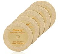 Sbestily 2 Inch Diamond Cut Off Wheel Metal Cutter Cutting Wheels 5PC | W1/4" Arbor Hole Cutting Wheel for Metal & Stainless Steel, Nuts, Bolts, Screws, Ceramic, Glass, PVC