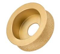Sbestily Bullnose Grinding Wheel 73mm x 20mm Brazed Diamond Concave Abrasive Wheel for Angle Grinder, Wet/Dry Use for Granite,Marble,Quartz,Ceramic Edge Profiling
