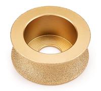 Sbestily Bullnose Grinding Wheel 73mm x 25mm Brazed Diamond Concave Abrasive Wheel for Angle Grinder, Wet/Dry Use for Granite,Marble,Quartz,Ceramic Edge Profiling