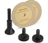 Sbestily Metal Diamond Cutting Wheel 2Inch Drill/Die Grinder Cut Off Wheel | For Stainless Steel, Nuts, Bolts, Screws, Gypsum, PVC Pipe, Rotary Tool Drill Cutter Attachment Grinding Discs, 1/4" Mandrel
