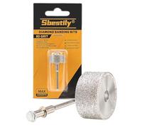 Sbestily Sanding Bits for Dremel Rotary Tool,Grinding Stone Diamond Sanding Drill Bits with 1/8" Shank - Tough Enough to Metal Rust Removal/Smoothing/Sharpening - 80 Grit 1 Pack
