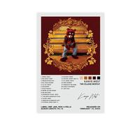 SBETFEDX Kanye West The College Dropout Album Poster Canvas Poster Wall Art Decor Print Picture Paintings for Living Room Bedroom Decoration 12x18inch(30x45cm)