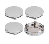 SBFGH 4 Pcs Wheel Center Hub Cap for Jeep Grand Cherokee III (WK) 2005-2009 2010, Universal Wheel Hub Caps Dust Proof Rim Protectors Trims Exterior Accessories,B Silver-60mm