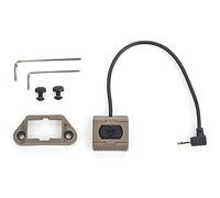 SBGJMY 2.5MM Plug for Tactical PEQ DBAL M3X Flashlight,Remote Pressure Switch Portable Control Switch (Tan)