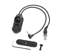 SBGJMY an Double Port SF and 2.5MM Plug Tactical M300 M600 Torch Dual Pressure Switch and PEQ DBAL Series Flashlight Control Switch for Mlok Keymod and 20mm Picatinny Rail System (Black)