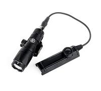 SBGJMY M300A Tactical Torch Flashlight,600 Lumens LED Torch with Dual Function Pressure Switch,Tactical Light with Quick Release Mount for 20mm Picatinny Rail System (Black)