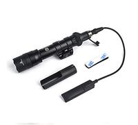 SBGJMY M600DF Tactical Torch Flashlight 1400 Lumen with DS07 Switch Assembly and Tape Switches Rifle Torch for 20mm Picatinny Rail System (Black)
