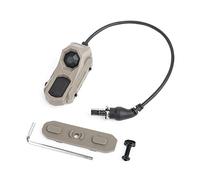 SBGJMY Tactical Flashlight Dual Function Remote Pressure Switch Portable M300 M600 Scoutlight Torch Switch for Mlok Keymod and 20mm Picatinny Rail System (Tan)