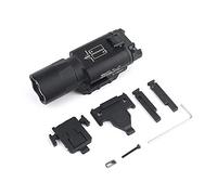 SBGJMY X300 Ultra Light 600 Lumens Tactical Torch Flashlight 2 Mode Constant or Momentary for Pistol Torch Rail and MIL-STD-1913 Picatinny Rail (Black)