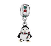 SBI Jewelry Animal Christmas Penguin Charm Compatible with Pandora Bracelet&Necklace Pendant Animal Charm Gifts for Women Birthday Jewellery Gifts