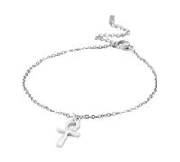 SBI Jewelry Egyptian Cross Bracelet Silver Ankh Cross with a Loop On Top Chain Bracelets for Women Jewellery Gifts for Religious Jewellery