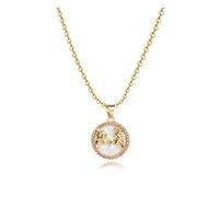 SBI Jewelry Gold Zodiac Necklace for Gemini Adjustable Birthstone Birthday Necklace for Auntie Birthday Jewellery