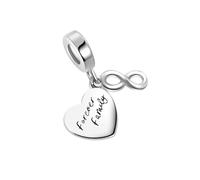 SBI Jewelry Infinity Heart I Love You Forever Family Charm Compatible with Pandora Charms Bracelets for Women
