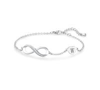 SBI Jewelry Initial Letter W Infinity Symbol Love Heart Bracelets Adjustable Stainless Steel Mum Birthday Bracelets Gifts