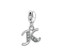 SBI Jewelry Letter Charm fits Pandora Bracelets and Necklace Pendant Dangle Bead Personalised Initial Charms Gifts for Women Birthday Jewellery K